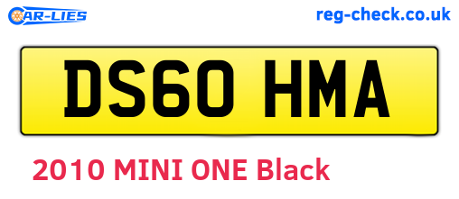 DS60HMA are the vehicle registration plates.