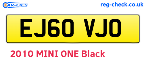 EJ60VJO are the vehicle registration plates.