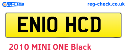EN10HCD are the vehicle registration plates.