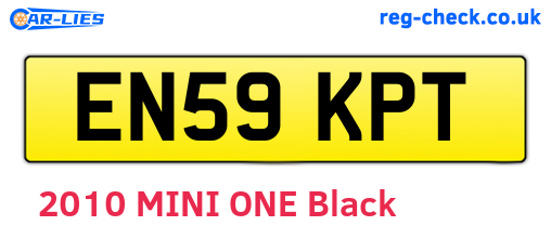 EN59KPT are the vehicle registration plates.