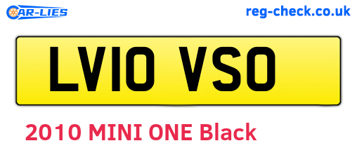 LV10VSO are the vehicle registration plates.