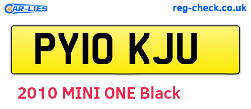 PY10KJU are the vehicle registration plates.