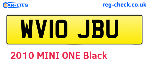 WV10JBU are the vehicle registration plates.