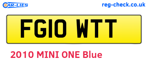 FG10WTT are the vehicle registration plates.