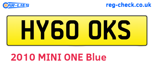 HY60OKS are the vehicle registration plates.