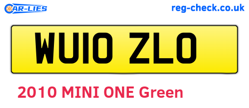 WU10ZLO are the vehicle registration plates.