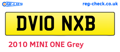 DV10NXB are the vehicle registration plates.