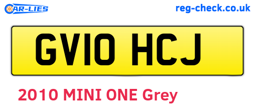 GV10HCJ are the vehicle registration plates.