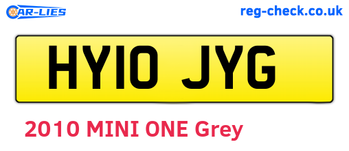 HY10JYG are the vehicle registration plates.