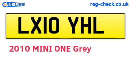 LX10YHL are the vehicle registration plates.