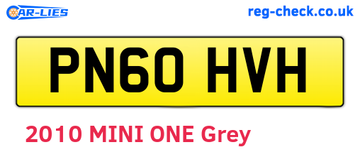 PN60HVH are the vehicle registration plates.