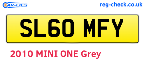 SL60MFY are the vehicle registration plates.