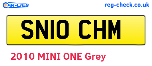 SN10CHM are the vehicle registration plates.