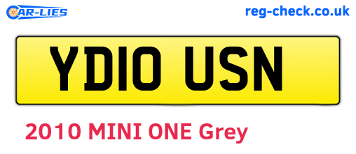 YD10USN are the vehicle registration plates.