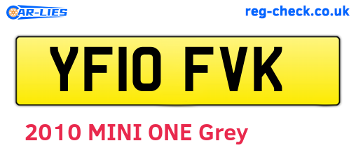 YF10FVK are the vehicle registration plates.