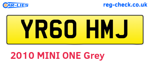 YR60HMJ are the vehicle registration plates.