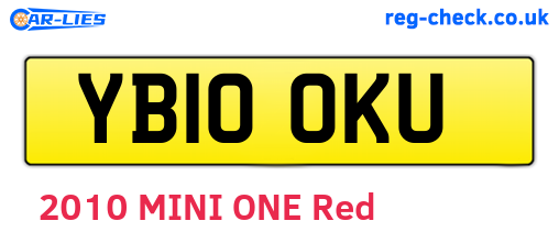 YB10OKU are the vehicle registration plates.