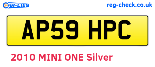AP59HPC are the vehicle registration plates.