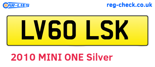 LV60LSK are the vehicle registration plates.