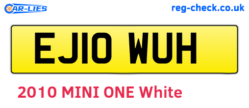 EJ10WUH are the vehicle registration plates.