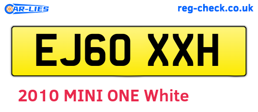 EJ60XXH are the vehicle registration plates.