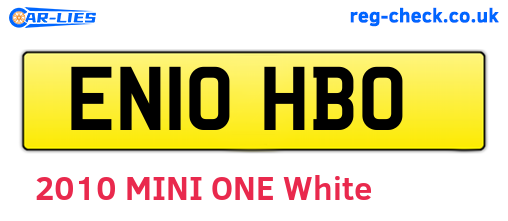 EN10HBO are the vehicle registration plates.