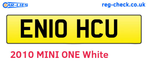 EN10HCU are the vehicle registration plates.