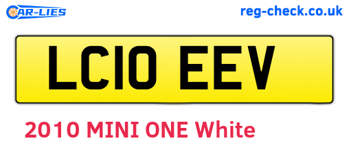 LC10EEV are the vehicle registration plates.