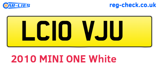 LC10VJU are the vehicle registration plates.