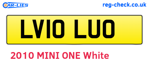 LV10LUO are the vehicle registration plates.