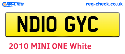 ND10GYC are the vehicle registration plates.