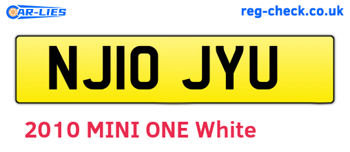 NJ10JYU are the vehicle registration plates.