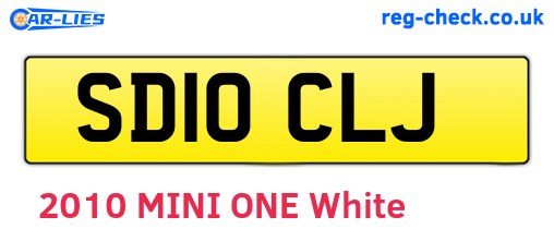 SD10CLJ are the vehicle registration plates.