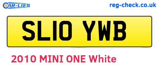 SL10YWB are the vehicle registration plates.