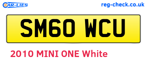 SM60WCU are the vehicle registration plates.