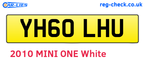 YH60LHU are the vehicle registration plates.