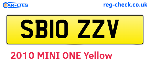 SB10ZZV are the vehicle registration plates.