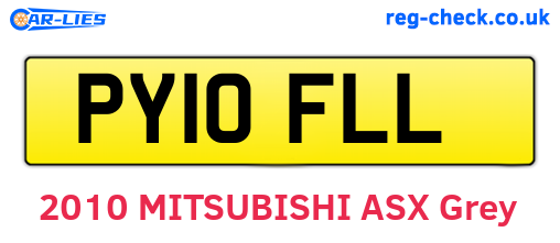PY10FLL are the vehicle registration plates.