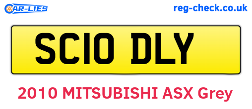 SC10DLY are the vehicle registration plates.
