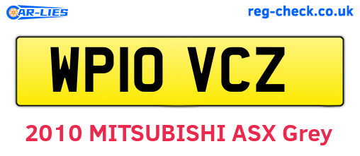 WP10VCZ are the vehicle registration plates.