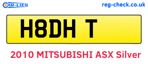 H8DHT are the vehicle registration plates.