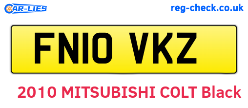 FN10VKZ are the vehicle registration plates.