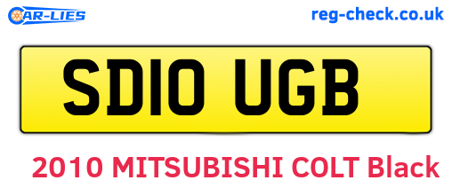 SD10UGB are the vehicle registration plates.