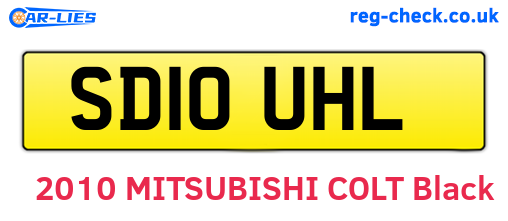 SD10UHL are the vehicle registration plates.