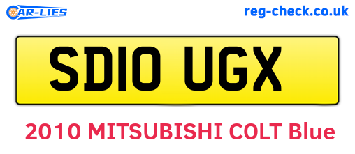 SD10UGX are the vehicle registration plates.