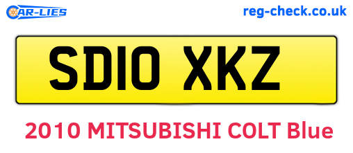 SD10XKZ are the vehicle registration plates.
