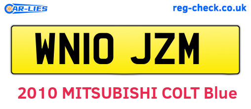 WN10JZM are the vehicle registration plates.