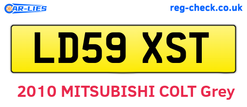 LD59XST are the vehicle registration plates.