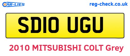 SD10UGU are the vehicle registration plates.