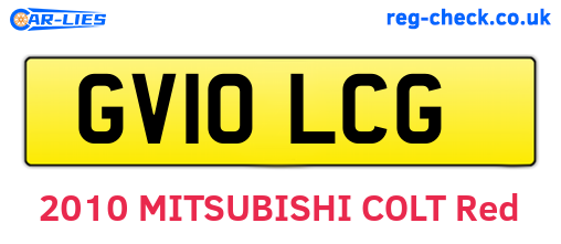 GV10LCG are the vehicle registration plates.